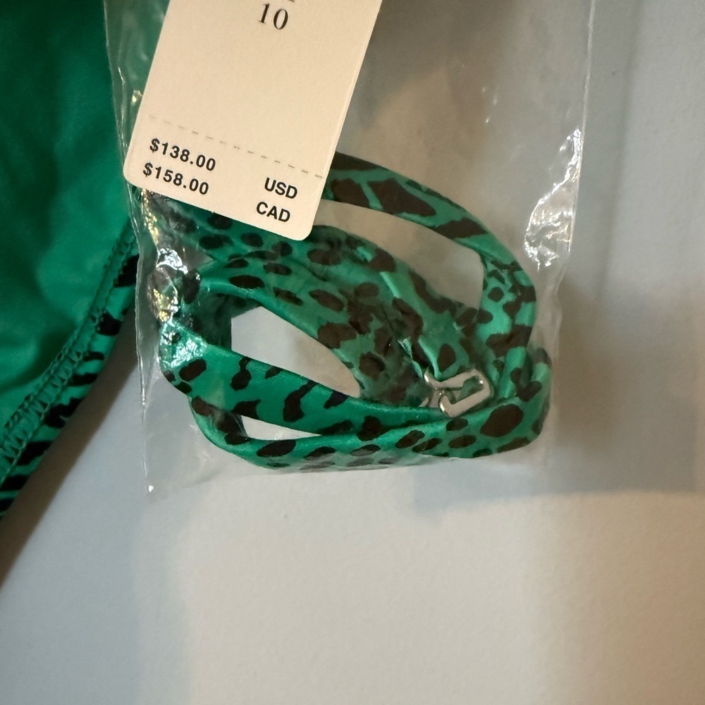 Anthropologie Seafolly Wild Ones Bandeau One Piece - Jade - US Size 10 NWT - Picture 4 of 11